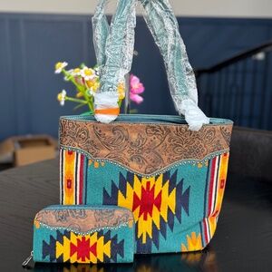 American Bling by Montana West Handbag and Wallet Set NWT